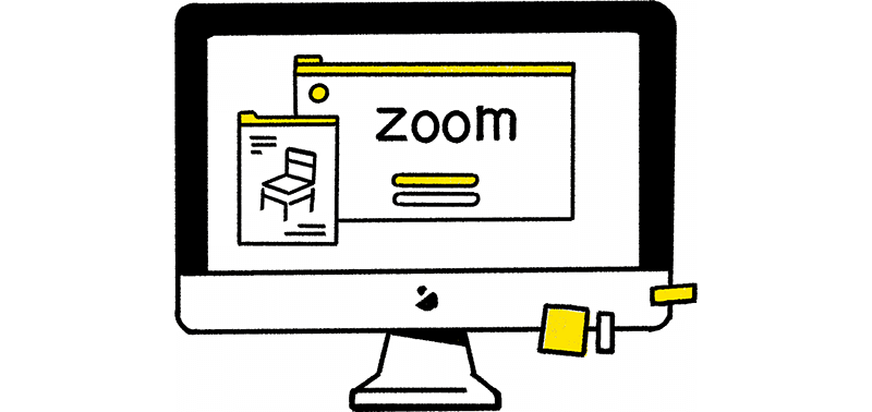 ZoomをインストールしているPCの画面